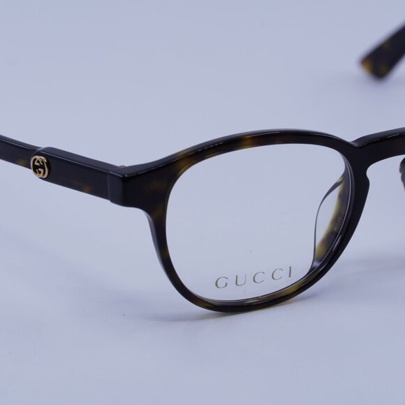Gucci GG0556OJ 002 Eyeglasses Havana 47mm Square Frame - Picture 4 of 10